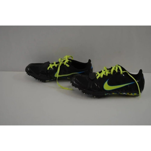 Nike Zoom Rival S 6 Track Spikes Shoes  Womens Size 5.5 456712-070 Black Green - Picture 2 of 10